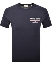 GANT - Original Graphic T Shirt - Lyst