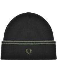 Fred Perry - Twin Tipped Ribbed Beanie Hat - Lyst