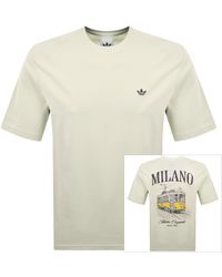adidas Originals - Milan Gfx T Shirt Off - Lyst