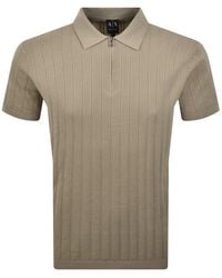 ARMANI EXCHANGE - Knit Polo Jumper - Lyst