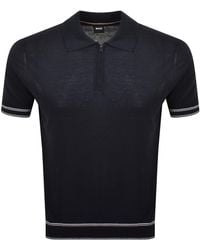BOSS BUSINESS - Boss Norbertino Knit Polo Dark - Lyst