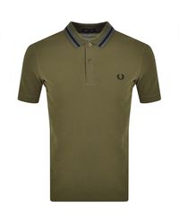 Fred Perry Cotton Polo Shirt in Beige (Brown) for Men | Lyst