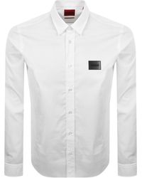 HUGO - Long Sleeved Emero Shirt - Lyst