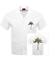 HUGO - Ellino Straight Fit Shirt - Lyst