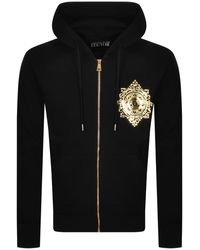 Versace Jeans Couture Couture Full Zip Logo Hoodie - Black