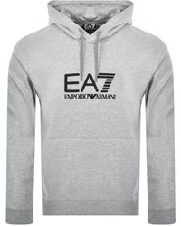 EA7 - Emporio Armani Logo Hoodie - Lyst