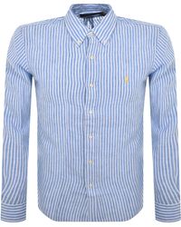 Ralph Lauren - Striped Long Sleeved Shirt - Lyst