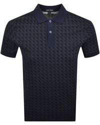 Fred Perry - Geometric Print Polo T Shirt - Lyst