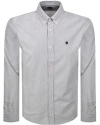 BOSS BUSINESS - Boss H Liam Striped Shirt - Lyst