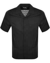 Calvin Klein - Linen Short Sleeve Shirt - Lyst