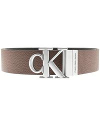 Calvin Klein Reversible Monogram Belt for Men - Save 43% | Lyst