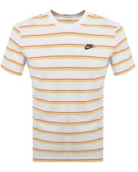 Nike - Club Stripe T Shirt - Lyst