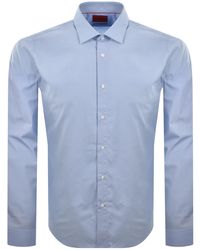 HUGO - Valerio Long Sleeve Shirt - Lyst
