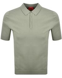 HUGO - San Peter Knit Polo Jumper - Lyst