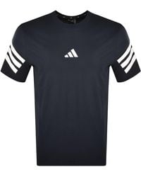 adidas - 3 Stripes T Shirt - Lyst
