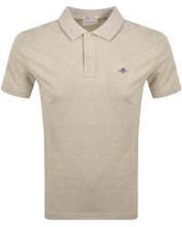 GANT - Regular Shield Pique Polo T Shirt - Lyst