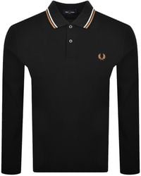 Fred Perry - Long Sleeved Polo T Shirt - Lyst