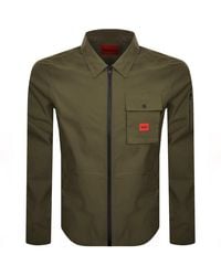 HUGO - Emmond Overshirt Jacket - Lyst