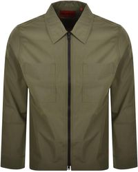 HUGO - Evalom Overshirt Jacket - Lyst