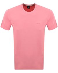 BOSS BUSINESS - Boss Short Sleeve Rib T Shirt - Lyst