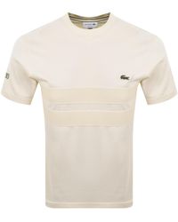 Lacoste - Heavy Mesh Band T Shirt - Lyst