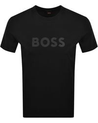 BOSS - Boss Regular Fit Logo T Shirt - Lyst