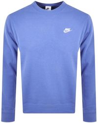 Nike - Crew Neck Club Sweatshirt - Lyst