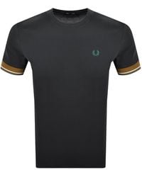 Fred Perry - Twin Tipped Cuff T Shirt - Lyst