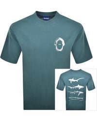 HUGO - Marine Artwork T Shirt - Lyst