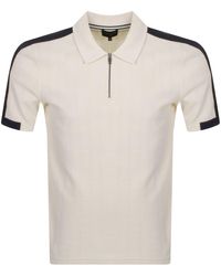 Ted Baker - Abloom Zip Polo T Shirt - Lyst