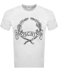 Moschino - Laurel Crown Logo T Shirt - Lyst