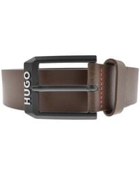HUGO - Gelio Leather Belt - Lyst