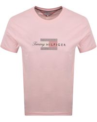 Tommy Hilfiger - Script Flag T Shirt - Lyst