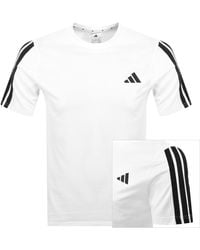 adidas - 3 Stripes T Shirt - Lyst