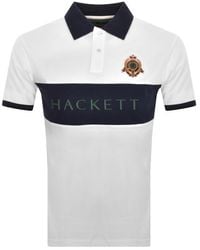 Hackett - Panel Polo T Shirt - Lyst