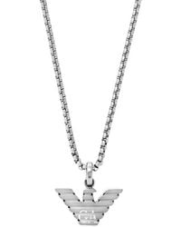Armani - Emporio Pendant Necklace - Lyst