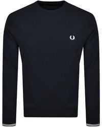Fred Perry - Crew Neck Sweatshirt - Lyst