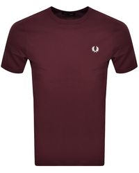 Fred Perry - Crew Neck T Shirt - Lyst