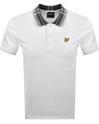 Lyle & Scott - Tartan Collar Polo T Shirt - Lyst