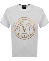 Versace Jeans Couture - Couture V Emblem Foil T Shirt - Lyst