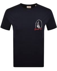 GANT - Graphic Short Sleeve T Shirt - Lyst