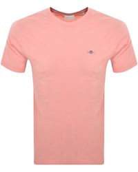 GANT - Original Short Sleeve T Shirt - Lyst