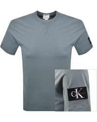 Calvin Klein - Jeans Badge T Shirt Steel - Lyst