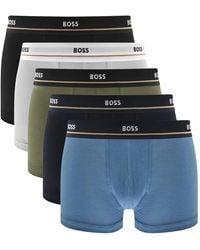 BOSS BUSINESS - Boss Underwear 5 Pack Boxer Trunks - Lyst