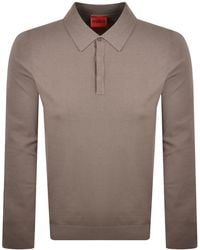 HUGO - San Pippo Slim Fit Knit Polo - Lyst