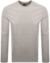 BOSS - Boss Tchark Long Sleeve T Shirt - Lyst