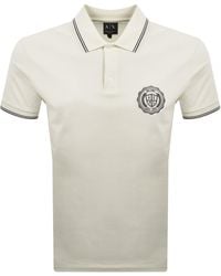 ARMANI EXCHANGE - Polo T Shirt Vintage Off - Lyst