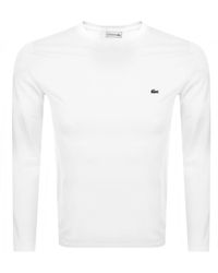lacoste black long sleeve shirt