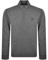 Hackett - Heritage Half Zip Sweatshirt - Lyst