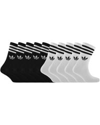 adidas Originals - 10 Pack Crew Socks - Lyst